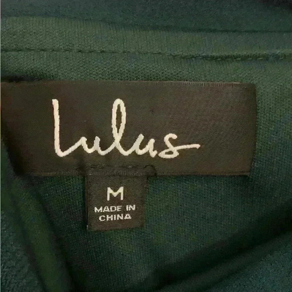 Lulus Aveline Forest Green Off-the-Shoulder Maxi Dress, Womens Size Medium - Picture 8 of 16